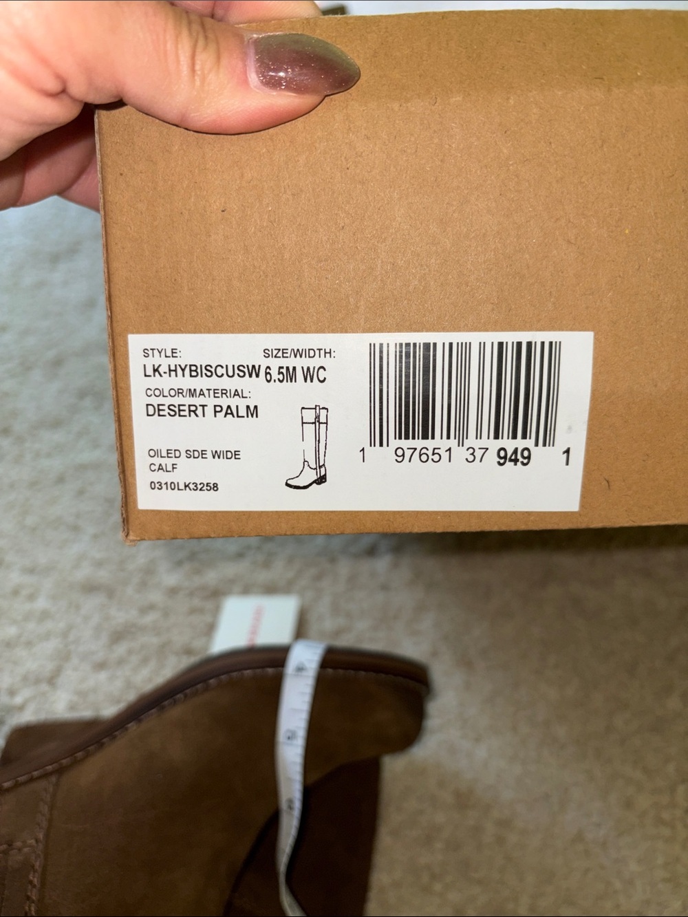 Lucky brand wide calf hibiscus Brown Boots - Picture 8 of 8